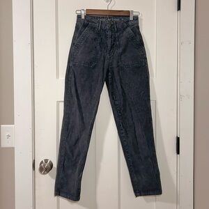 American Eagle slim fit corduroy stretch pants - gray/blue, size 00 - women’s